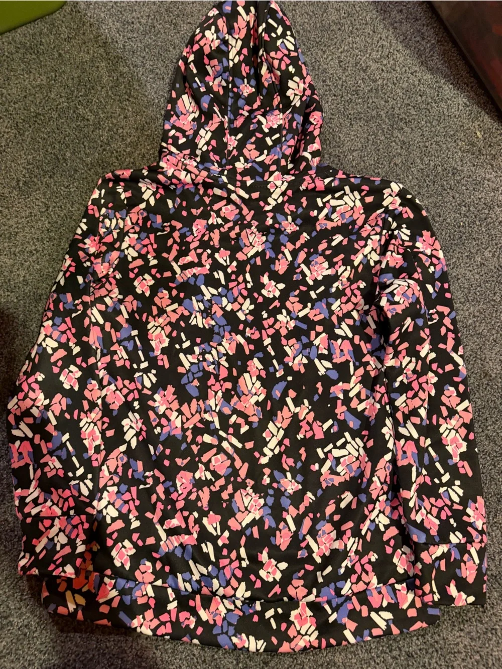Under Armour Girls Hoodie with Pink & Purple Confetti Print